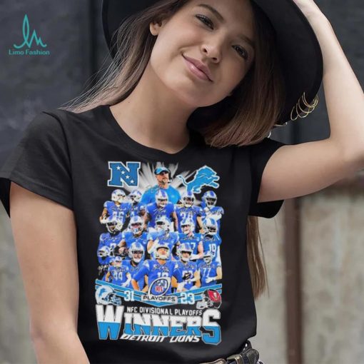 Detroit lions team player champions nfc divisional playoffs winners shirt