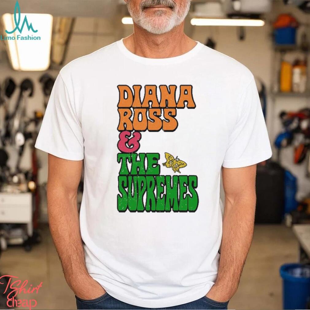 Diana Ross And The Supremes Stacked Butterfly t shirt Diana Ross And The Supremes Stacked Butterfly t shirt