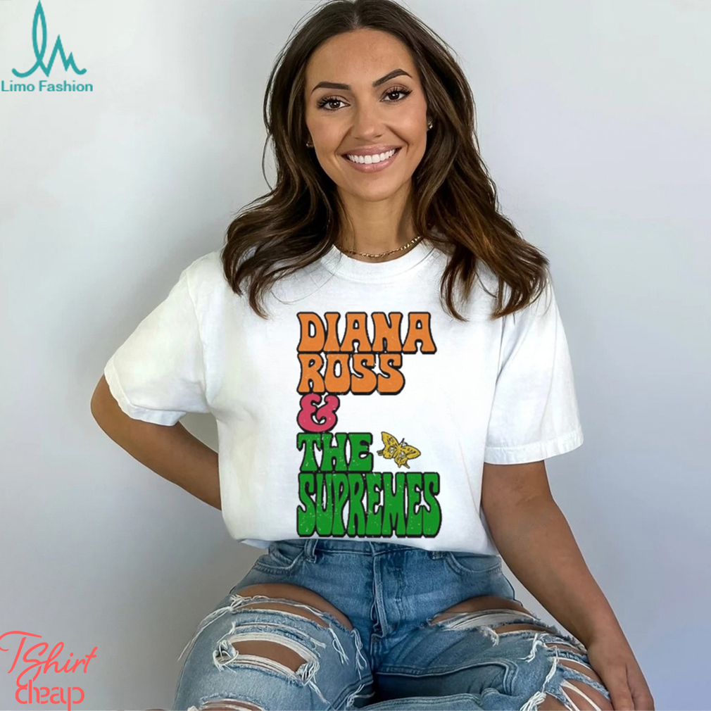 Diana Ross And The Supremes Stacked Butterfly t shirt Diana Ross And The Supremes Stacked Butterfly t shirt