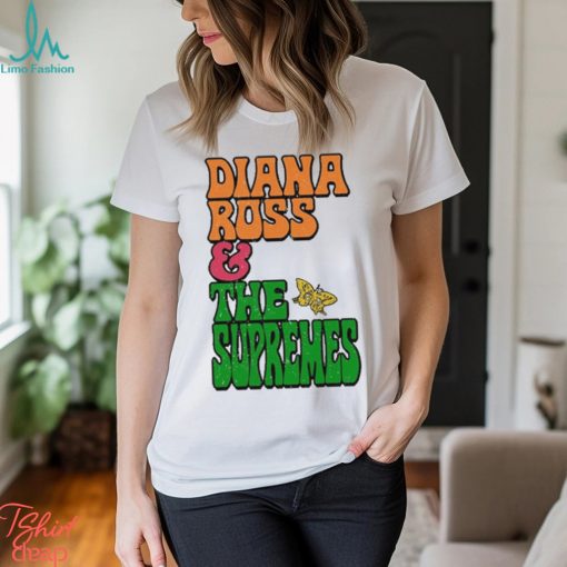 Diana Ross And The Supremes Stacked Butterfly t shirt