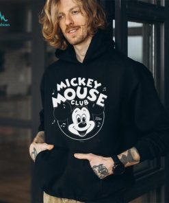 Disney 100 Mickey Mouse Club Logo Black & White Retro D100 T shirt