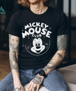 Disney 100 Mickey Mouse Club Logo Black & White Retro D100 T shirt