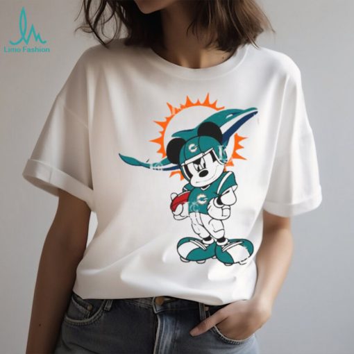 Disney Mickey mouse MiamI dolphins shirt