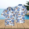 Michigan Wolverines Short Sleeve Button Up Tropical Hawaiian Shirt VER07