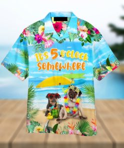 Dog Beach It’s Always 5 O’clock Somewhere Hawaiian Shirt Aloha For Men And Women