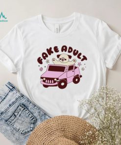 Dog riding car Fake adult shirt