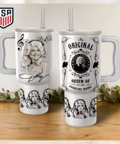 Dolly Parton The Original Queen Of Country Music Tumbler With Handle