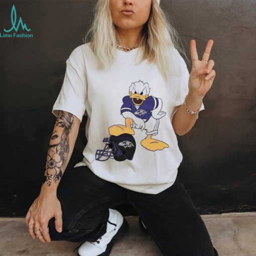 Donald Duck Baltimore Ravens Helmet 2024 shirt