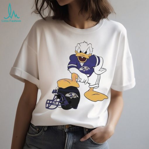 Donald Duck Baltimore Ravens Helmet 2024 shirt