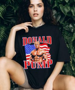 Donald Pump Muscle Flag American T Shirts