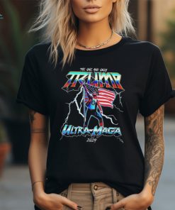 Donald Trump 2024 Ultra Maga T Shirt Trump Thunder USA Flag T shirt
