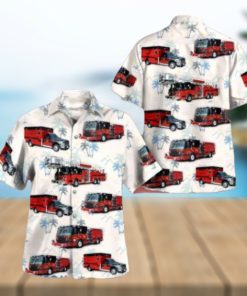 Downers Grove, DuPage County, Illinois, Downers Grove Fire Department Hawaiian Shirt 3D Short Sleeve Shirt