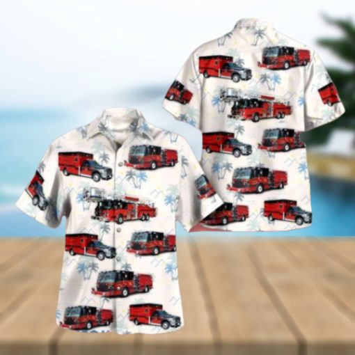 Downers Grove, DuPage County, Illinois, Downers Grove Fire Department Hawaiian Shirt 3D Short Sleeve Shirt