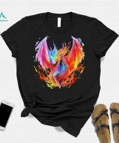 Dragon watercolor art shirt