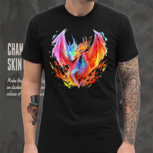 Dragon watercolor art shirt