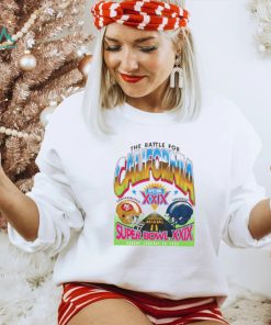 Dueling the battle for California Super Bowl XXIX San Francisco 49ers vs San Diego Chargers shirt, hoodie, sweater, long sleeve and tank top Dueling the battle for California Super Bowl XXIX San Francisco 49ers vs San Diego Chargers shirt