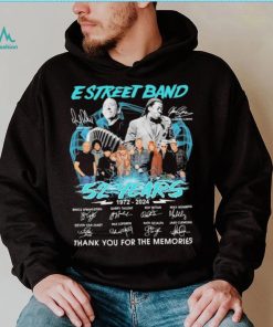 E Street Band Rip Danny Federici And Clarence Clemons 52 Years 1972 2024 Thank You For The Memories Signatures Shirt