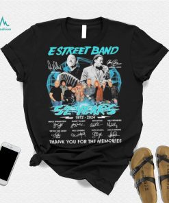 E Street Band Rip Danny Federici And Clarence Clemons 52 Years 1972 2024 Thank You For The Memories Signatures Shirt