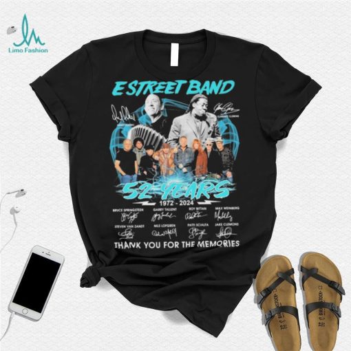 E Street Band Rip Danny Federici And Clarence Clemons 52 Years 1972 2024 Thank You For The Memories Signatures Shirt