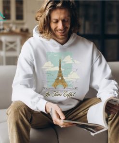 Eiffel Tower V Neck Tee La Tour Shirt