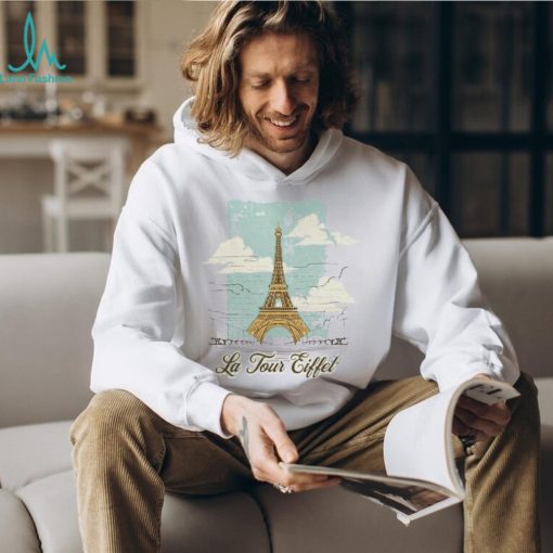 Eiffel Tower V Neck Tee La Tour Shirt