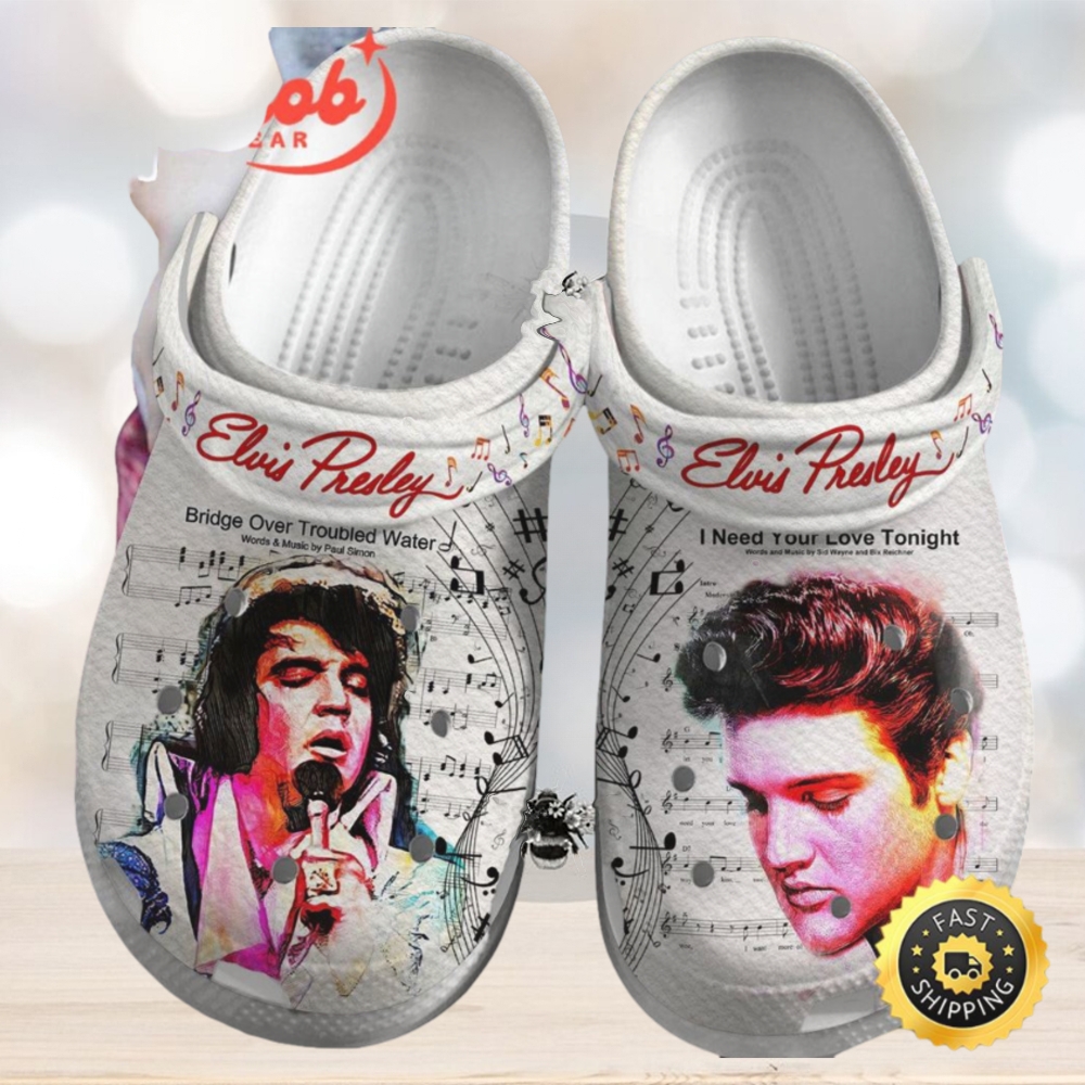 Elvis Presley Valentine Fan Crocs Clogs Limotees