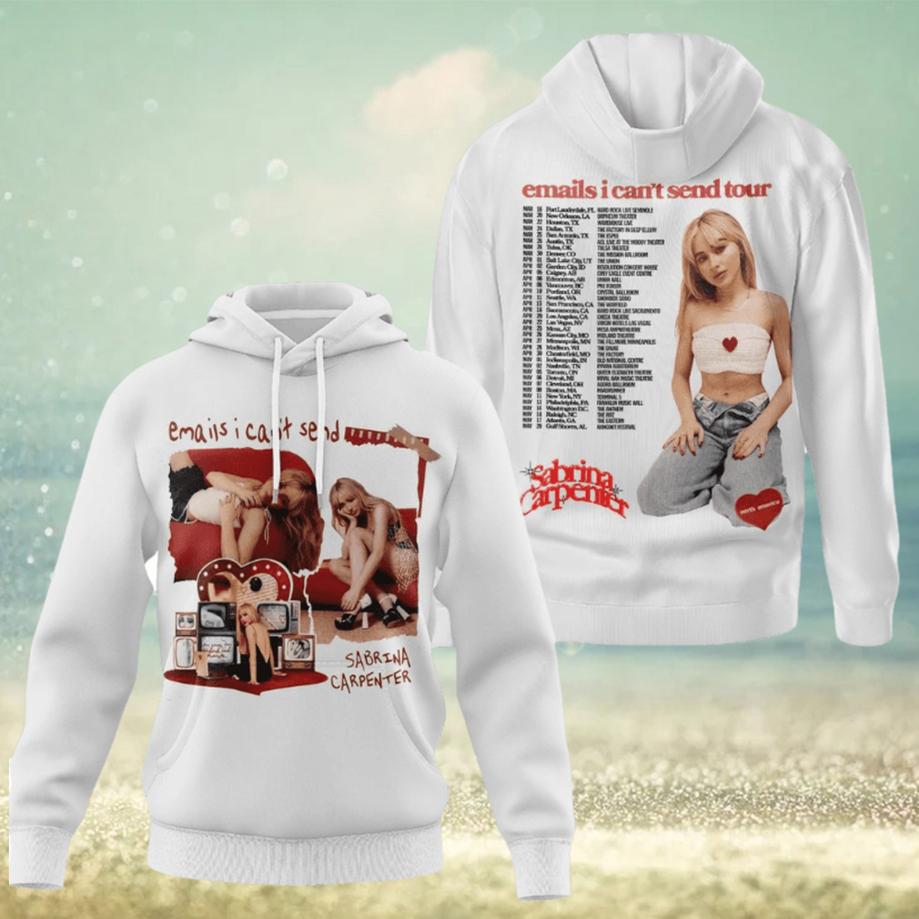 Email I Can’t Send Tour Sabrina Carpenter 3D Unisex Hoodie Email I Can’t Send Tour Sabrina Carpenter 3D Unisex Hoodie