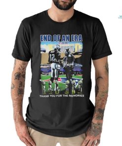End Of An Era Tom Brady And Bill Belichick Signatures Thank You For The Memories Signatures Shirt