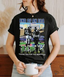 End Of An Era Tom Brady And Bill Belichick Signatures Thank You For The Memories Signatures Shirt