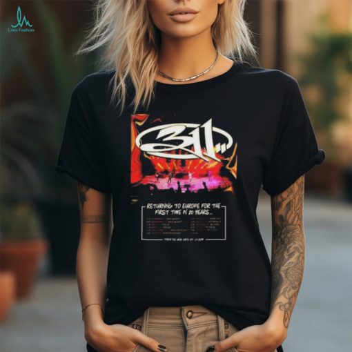 Europe 2024 311 Band Returning To Europe For The First Time In 20 Years Schedule Lists T Shirt