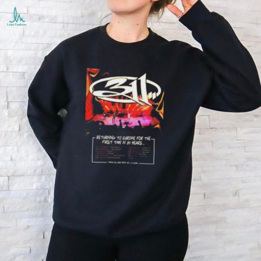 Europe 2024 311 Band Returning To Europe For The First Time In 20 Years Schedule Lists T Shirt