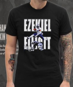 Ezekiel Elliott New England Patriots Hurdle signature retro shirt