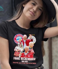 FC Bayern Munich Franz Beckenbauer 1945 2024 thank you for the memories shirt