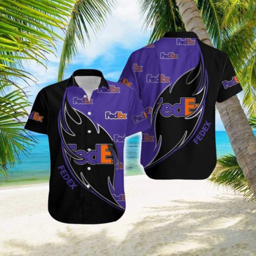 FEDEX Logo Brand Hawaiian Shirt Gift Summer For Men Women