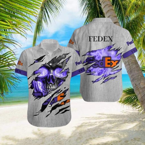 FEDEX Logo Brand Hawaiian Shirt Skull Gift Summer