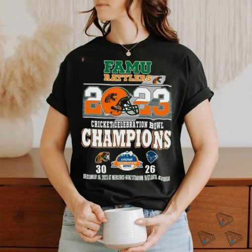 Famu Rattlers 2023 Cricket Celebration Bowl Champions 30 26 shirt