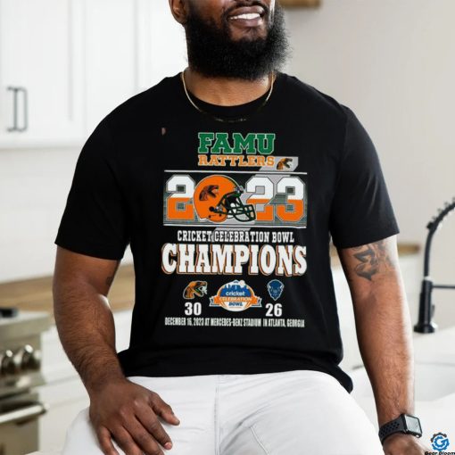 Famu Rattlers 2023 Cricket Celebration Bowl Champions 30 26 shirt
