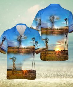 Farm Windmill Hawaiian Shirt Vintage Gift