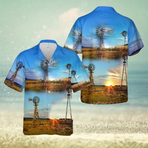 Farm Windmill Hawaiian Shirt Vintage Gift