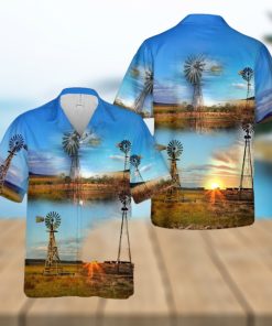 Farm Windmill Hawaiian Shirt Vintage Gift