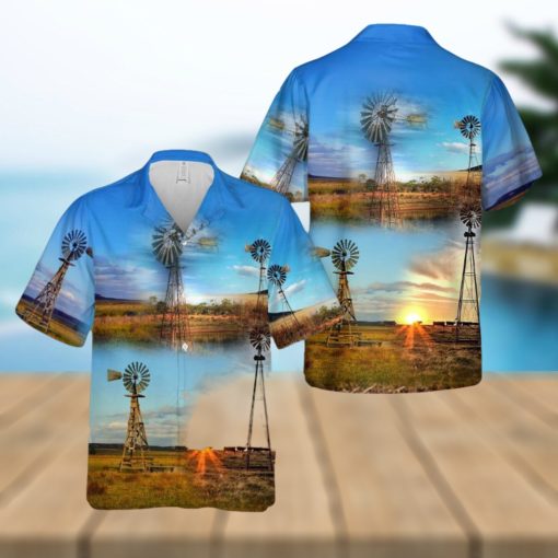 Farm Windmill Hawaiian Shirt Vintage Gift