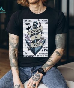 Feb 2nd, 2024 Bellingham, WA Whalien & Spunj The Shakedown Poster shirt
