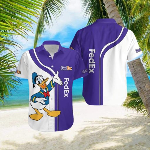 FedEx Logo Brand Donald Duck Hawaiian Shirt Gift Summer