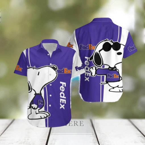 Fedex Island Logo Brand Snoopy Hawaiian Shirt Gift Summer