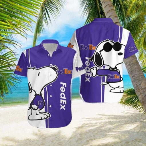 Fedex Island Logo Brand Snoopy Hawaiian Shirt Gift Summer