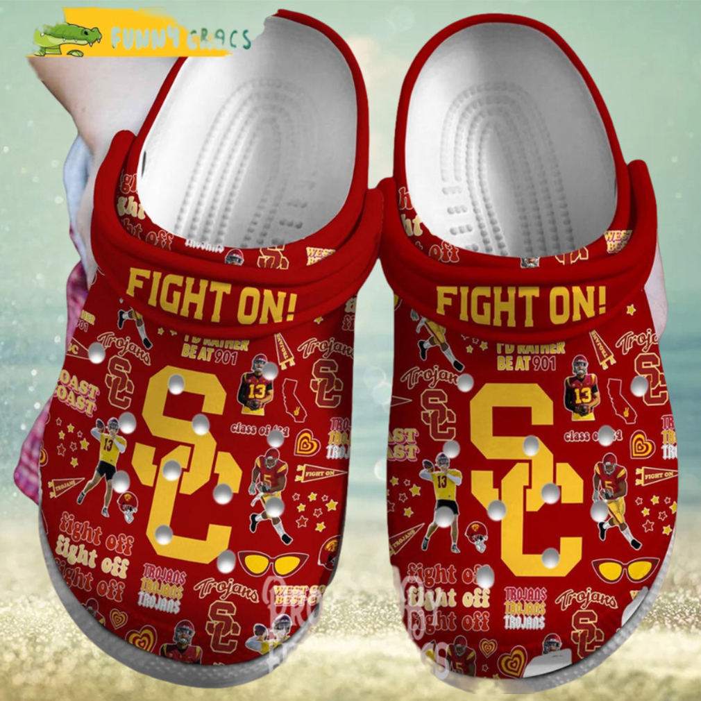 Fight On Usc Trojans Crocs Slippers Fight On Usc Trojans Crocs Slippers