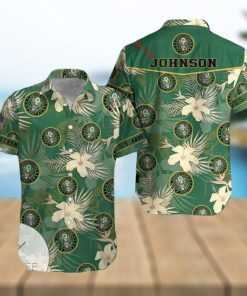 Find Name Personalized US Army Green Hibiscus Hawaiian Shirts