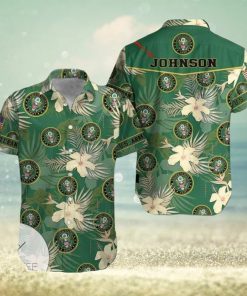 Find Name Personalized US Army Green Hibiscus Hawaiian Shirts