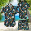 Busch Light Beer Floral Hawaiian Shirts And Short Summer Beach Set