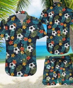 Find Soccer Simple Hibiscus Hawaiian Shirts And Short Summer Beach Set